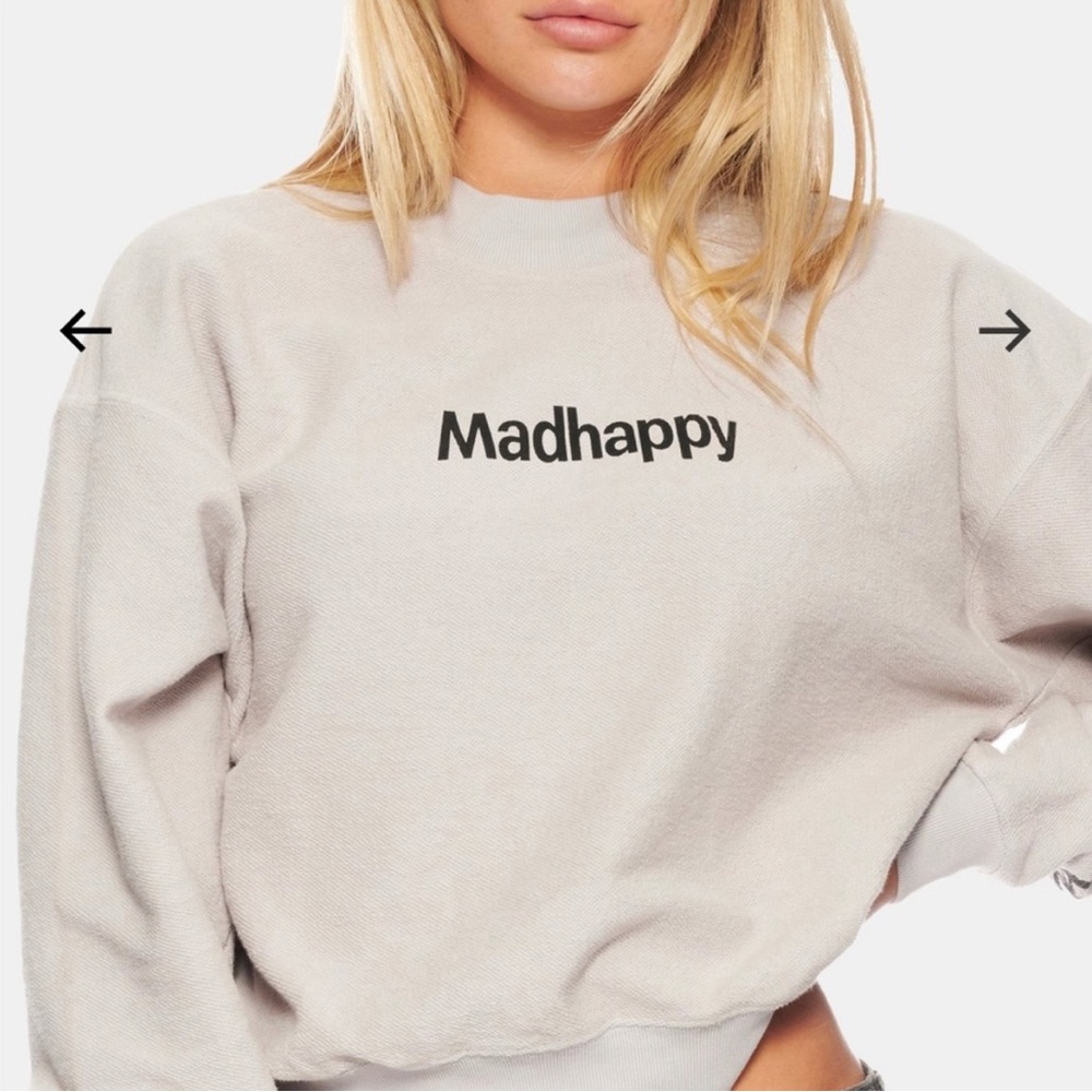Madhappy Mock Neck Cropped Crewneck